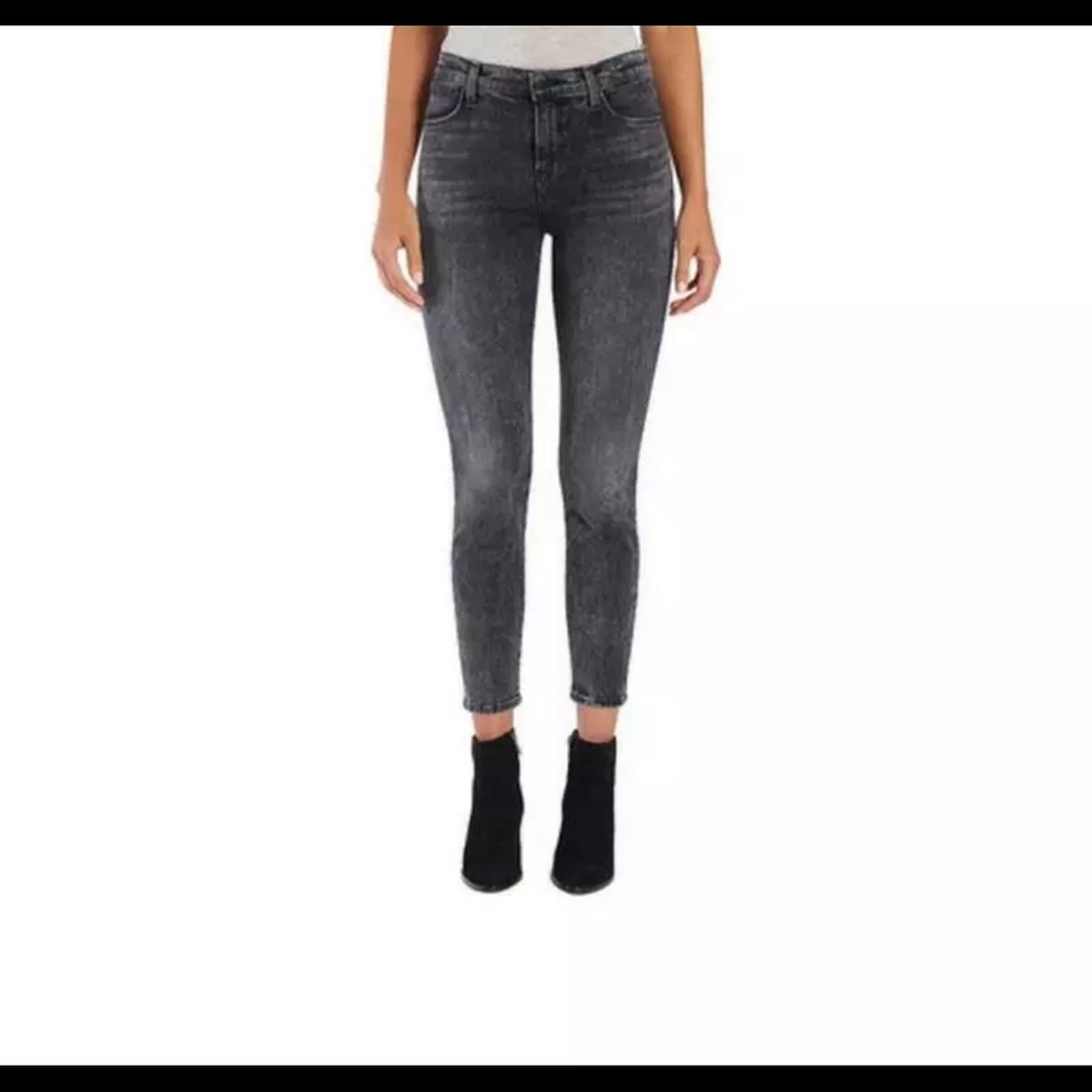J Brand Alana High-Rise Skinny Jeans Crop Grey 26